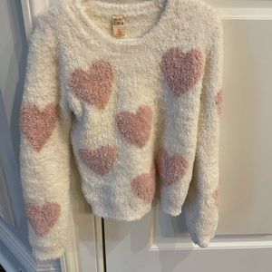 Harper Cannon Size 6 Heart Cotton Sweater